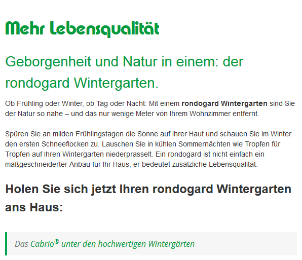Geborgenheit und Nähe zur Natur: rondogard Terrassenüberdachungen für  Thüringen - Jena, Erfurt oder Gera